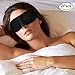 Produktbild Schlafmaske 3D Für Damen Herren Kinder, Augenmaske Schlaf Für Reise & Zuhause, Schlafbrille Mit Flexible Gummiband, Zwei Paar Ohrstöpsel & Aufbewahrungstasche, Geeignet Schwarz