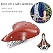 Produktbild smileyshy Fahrrad Sitzkissen, Classic Mit DREI Federn Design B Retro Leder Sitzkissen 28 Zoll Auto Mit Vintage Rindsleder Kissen