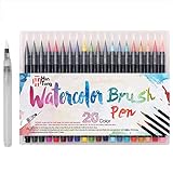 MEHRZWECK: Unser Aquarell Pinselstifte Set können für Kalligraphie, Hand-Lettering, das Ausmalen von Malbüchern, oder das Malen von Bildern verwendet werden und sie eignen sich auch für Zeichnungsillustration, Manga oder Comics.