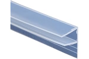 Emiif Junta para puerta de ducha de 200 cm, forma de F, cristal 4-6 mm, 4 unidades