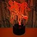 Produktbild Nachtlicht 3D neben Tischlampe Illusion Taekwondo 7 Farben ändern Touch Switch Schreibtisch Dekoration Lampen Geburtstag Weihnachtsgeschenk mit Acryl Flat & ABS Base & USB Kabel