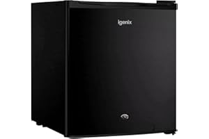 Igenix IG3751BL Table Top Mini Freezer with 33 Litre Capacity, 1 Wire Shelf, Reversible and Lockable Door, Black