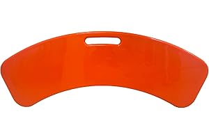 RIBOWRI Transfer Board – Patient Strong Slide Board Mobility Aid with Handle for Safe & Easy Transfers | Wheelchair to Bed, Toilet, Car or Bath | Transfer Skateboard Non-Slip Slide Assist Device (Orange)