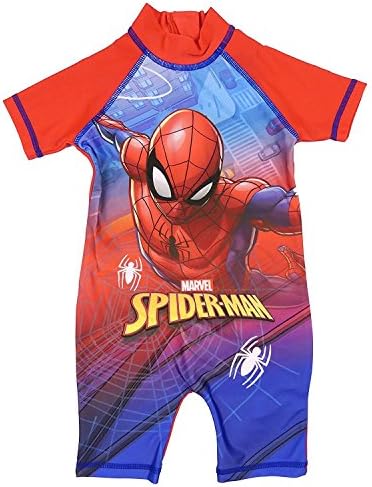 Boys Character All In One Surf Suit Good Coverage From UV Rays 1.5y To 4-5y (4-5 Years, Spider-Man)