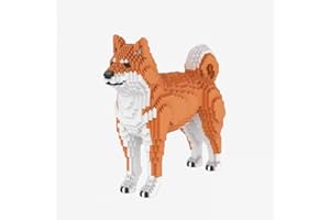 BlueBrixx Pro 107578 – Shiba Inu 3D da costruire con Diamond Blocks (2376 pezzi) | Modello realistico in mattoncini da costruzione | Idea regalo perfetta per amanti dei cani e collezionisti