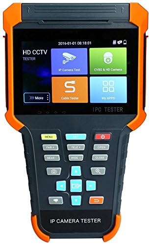 OnvianTech 4-Inch Touch Screen IP CCTV Tester AHD CVI TVI SDI Analog Camera Test HDMI Input ONVIF Monitor Tester PoE Power Supply Built in WIFI X4-ADHS
