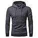 Produktbild Herren Kapuzenpullover VENMO Hoody Sweatshirt Kapuzenpullover Hoodie mit Herren Kapuzenpullover Strickpullover Hoodie Plaid Kapuzenjacke mit Kapuze Sweatshirt Tops Mantel Outwear (M, Dark Gray)