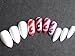 Pink-Candy Full Cover White Stiletto False Nails to Paint Yourself - 120