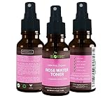 Organic Rose Water Toner by Sky Organics 120ml-100% Pure, Organic Distilled Rosewater Toner For Face And Hair- Best Gentle Facial Cleanser -Preps Dry & Acne Prone Skin for Serums, Moisturizers & Makeup