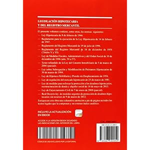 Legislación Hipotecaria y del Registro Mercantil (Papel + e-book)