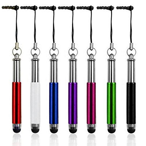 (Mixed Colours) LG G5 SE / LG G5 Lite Hülle Abdeckung Cover Case schutzhülle Tasche Hülle Abdeckung Cover Case schutzhülle Tasche Einstellbare Farbe Coded Touch Screen Stylus Pens 7 Pack By Fone Case®