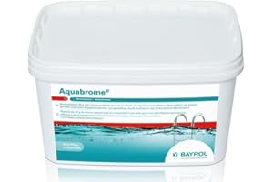 BAYROL Aquabrome 5 kg - 20 g Bromtabletten - Langsamlöslich für die Dauerdesinfektion - Sehr effektiv auch bei hohem pH-Wert und hoher Wassertemperatur