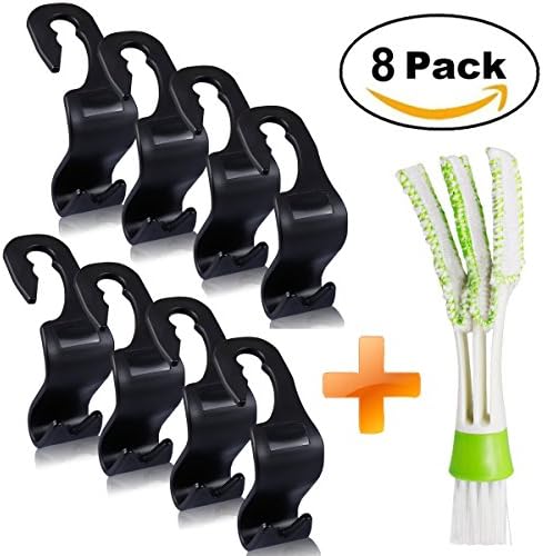 Youtoo Car Back Seat Headrest Hook Hanger Hook Clothes Hanger Organizer Hook Headrest with Automotive Air Conditioning Cleaner For Life Bag Handbag Water Bottle
