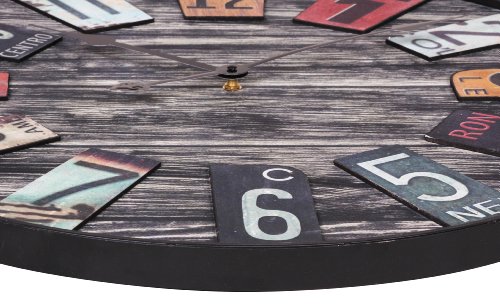 1PLUS 60 cm Design Wanduhr mit großem Zeiger im Vintage look - 4