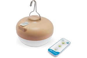 Newgarden - Lampe de camping et d'urgence LED Cherry. Lampe portable avec crochet et aimant, sans fil avec batterie rechargeable USB. 900 Lumens et jusqu'à 20 heures d'utilisation. Résistant IP54