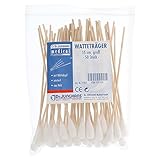 Wattestäbchen Holz 15 cm Großer Kopf, 50 St