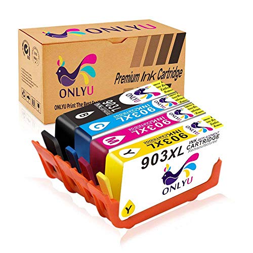 Cartucho de Tinta 903 903XL Alto Capacidad Compatible con HP OfficeJet 6950 6960 6970 6975 All-in-One Impresoras 1-Conjunto  1Negro 1Cian 1Magenta 1Amarillo 