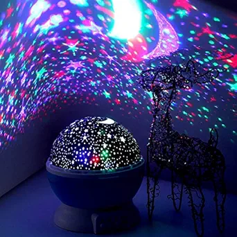 Florastic Romantic Sky Star Master Night Light Projector Children Kids Baby Sleep Lighting USB Lamp Led Projection Best Gift for Diwali, Birthday, Christmas Kids Baby Room Decor Light (Multi Color)