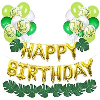 Decoration De Fete Danniversaire Joyeux Anniversaire Banniere Jungle A Theme Animal Ballons Foret Hawaiian Party Decoration Shi Wu Jungle Theme Fournitures De Fete Decorations Jeux Et Jouets Estiloss Com