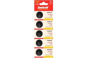 EASTCELL 5 x LIR2032 Li-Ion Uppladdningsbar 3,6 V batteri knappcell CR2032 uppladdningsbar