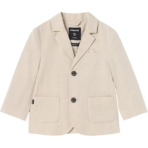 Giacca Slim Suiting Mayoral Per Bambini E Ragazzi - Colore Bianco Osso, 98% Cotone 2% Elastan, Collezione Primavera-Estate - Foto 4