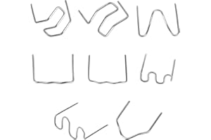 NSWAYY 800PCS Graffette Saldatura Plastica, Graffette per Saldatura in Acciaio Inox, Plastic Welding Riparazione, Graffette Caldo, Pretagliato Graffette per Riparazione di Auto Paraurti