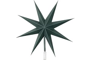 Broste Copenhagen Top Star 70080393 Paper Christmas Tree Topper Deep Foest 30 cm