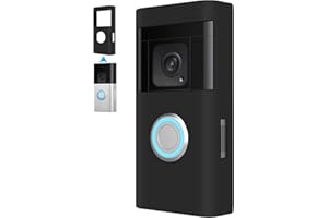 TYEYOBER Silicone Skin Case Cover Compatible With Ring Video Doorbell 2nd Generation/Ring Doorbell Battery Plus - Protect your Ring Video Doorbell from Direct Infringement of Sun Glare, UV & Weather