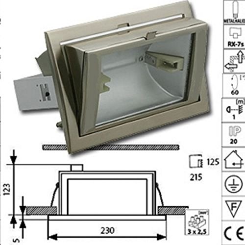 Epsilon Redon 70 W - Proyector interior haluro metálico 70 W rx-7s