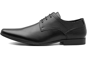 Beckett Bertran Mens Black Smart Lace Up Shoes