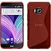 Produktbild PhoneNatic Case für HTC One M9 Hülle Silikon rot S-Style + 2 Schutzfolien