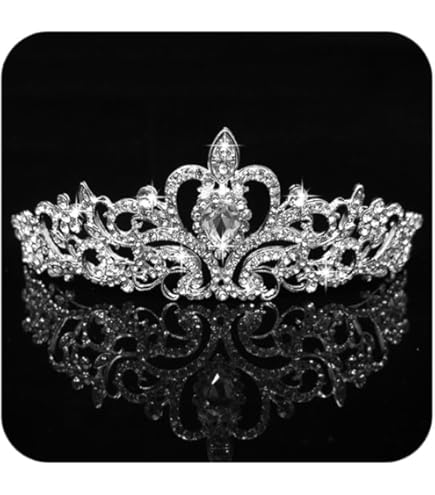 Tiara Con Corona In Cristallo - Accessorio Da Principessa Per Matrimoni E Feste - Foto 9