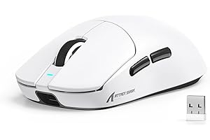 MAMBASNAKE X Attack Shark X8SE 55g Ratón inalámbrico gaming 25000DPI PAW3311, trimodo BT/2,4G/USB-C, 80M clics, 40G aceleración, 500mAh, controlador web