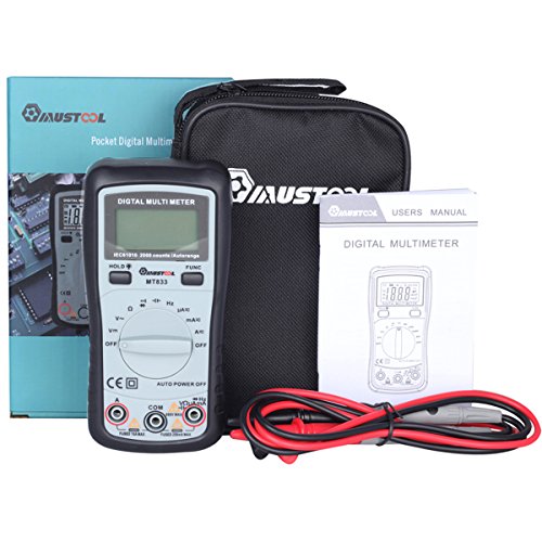Digital Multimeter, M.Way 2000 Auto Range AC Spannungsprufer Tragbare Prufvorrichtung Messung von Spannung Strom Widerstand Dioden Messinstrument mit Hintergrundbeleuchtung - 7