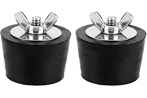 CICIGLOW 2 x zimowa zatyczka do basenu, zimowa gumowa zatyczka 38 mm ze śrubami ze stali nierdzewnej, korek zapobiegający zamarzaniu, aby zapobiec odmrożeniom rury odpływowej basenu