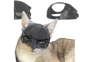 SUYUKU Maschera da pipistrello per gatto e animale domestico, con stampa 3D, per Halloween, cosplay, accessori per gatti, gattini e gattini (13 cm)