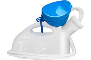 ‎OOCOME OOCOME Urinflaschen für Männer und Frauen, Unisex Urinflasche Tragbare Reise Urinal Flaschen Auslaufsicher 2000ml Camping Toiletten für Erwachsene (weiß)