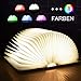 Produktbild SKEY Stimmungsbeleuchtung,8 Farbmodi Buchlampe aus Holz, Buchlampe led,usb stimmungslichter,Tischleuchte,Nachttischlampe,dekorative Lampen braunes Papier + Holz Einband, 2000mAh,360°Faltbar