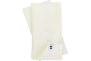 Linen & Cotton Set of 4 x Napkins RUSTICO - 16.8'' x 16.8'' (42cm x 42cm), 100% Linen (Milk-White)