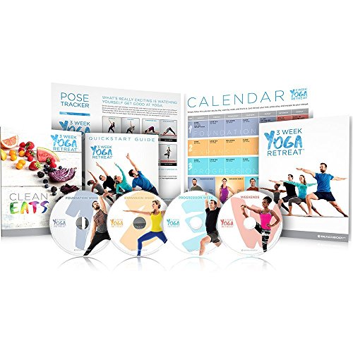 Beachbody 3 Semana Yoga Retreat Programa Incluye 21 Clases de Menos de 30 Minutos. Ahora con guía de nutrición y Calendario de Clase
