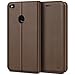 Produktbild BEZ® Huawei P8 Lite 2017 Hülle, Handyhülle Huawei P8 Lite 2017 Tasche, Flip Case Cover Schutzhüllen aus Klappetui mit Kreditkartenhaltern, Ständer, Magnetverschluss, Braun