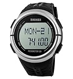 Große Jungs Kalorien Zähler Wasserdicht Smart Armband Casual Sportuhr für Männer Schwarz