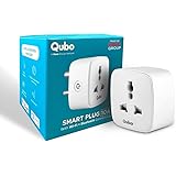 QUBO 10A Wifi + BT Smart Plug from Hero Group, Energy Monitoring, Suitable for small devices like TVs, Air Purifiers, Mobile 