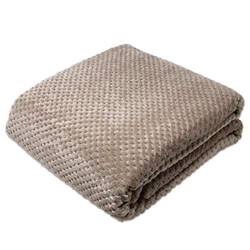 Throw, Super Soft Blanket, 130cm x 180cm, Machine Washable, Teddy Bear Throw, Suitable for Bed Chair