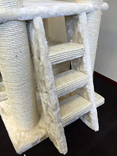 Arbre--chat-gant-grand-chat-XXL-Corner-Coon-Beige-48KG-pour-gros-chats-Produit-de-qualit-RHRQuality