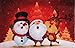 Produktbild Fußmatte Weihnachten - Wintersongs ca 40 x 60 cm Schneemann Weihnachtsmann Rentier - Fußabstreifer