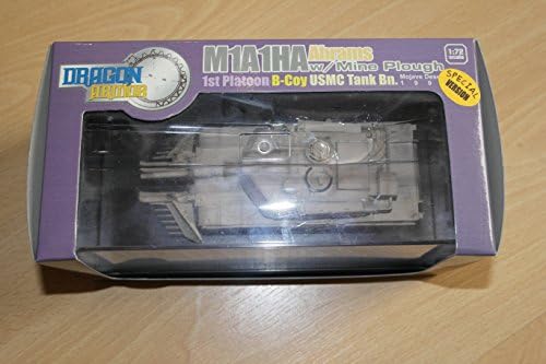 Dragon Armor 1:72 M1A1HA ABRAMS W/MINE PLOUGH 1ST PLATOON B-COY USMC TANK BN