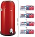 Produktbild Wesco Kickmaster Maxi 40-Liter Mülleimer rot + 56 Stück optimal passende Müllbeutel
