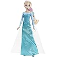 Disney Frozen Toys, Elsa Fashion Doll in Signature Blue Dress and 9 Accessories Inspired by Frozen Movies, Gifts for Kids