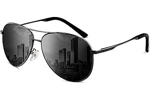 ANYLUV Mens Sunglasses Polarised Upgraded Pilot Sunglasses for Men Women Classic Style Sun Glasses UV Protection with Metal Frame Spring Hinge for Driving